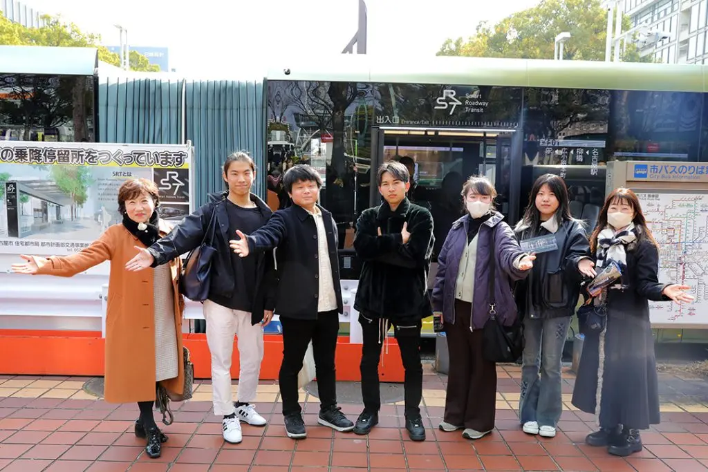 名古屋市の新たな公共交通機関SRTで投影されるコンテンツを学生が制作！
